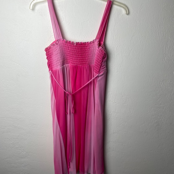 La Belle Pink Multi Layer Flared Formal Dress - Picture 9 of 9